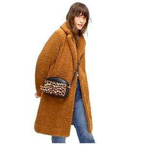 BRAND NEW J Crew Teddy Coat, size Small. Perfect Condition. Too small for me!